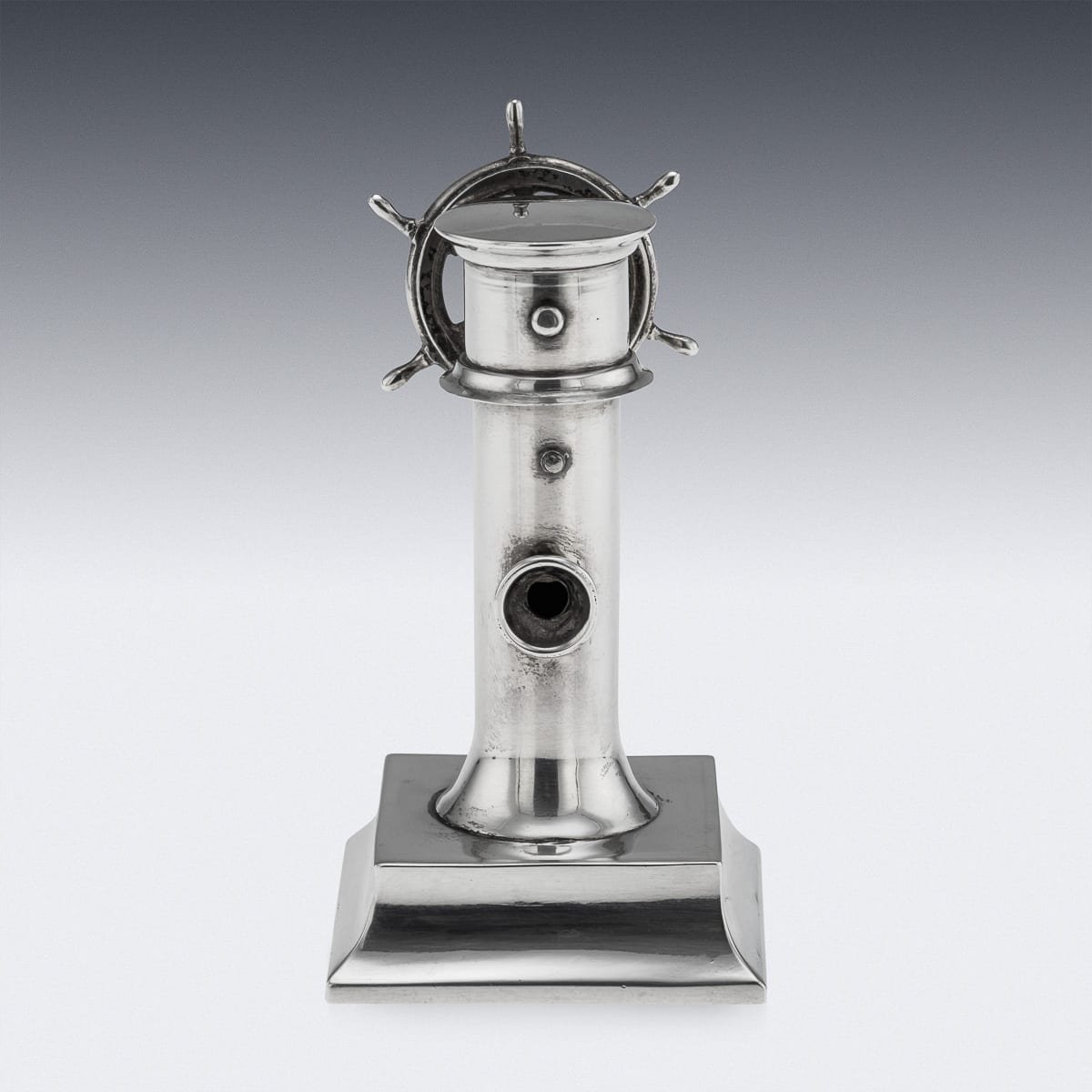 PUSHKINS.COM - J12208 - VINTAGE 20thC ENGLISH SOLID SILVER 'CAPTAINS WHEEL' CIGAR CUTTER c.1929 - 06.jpg