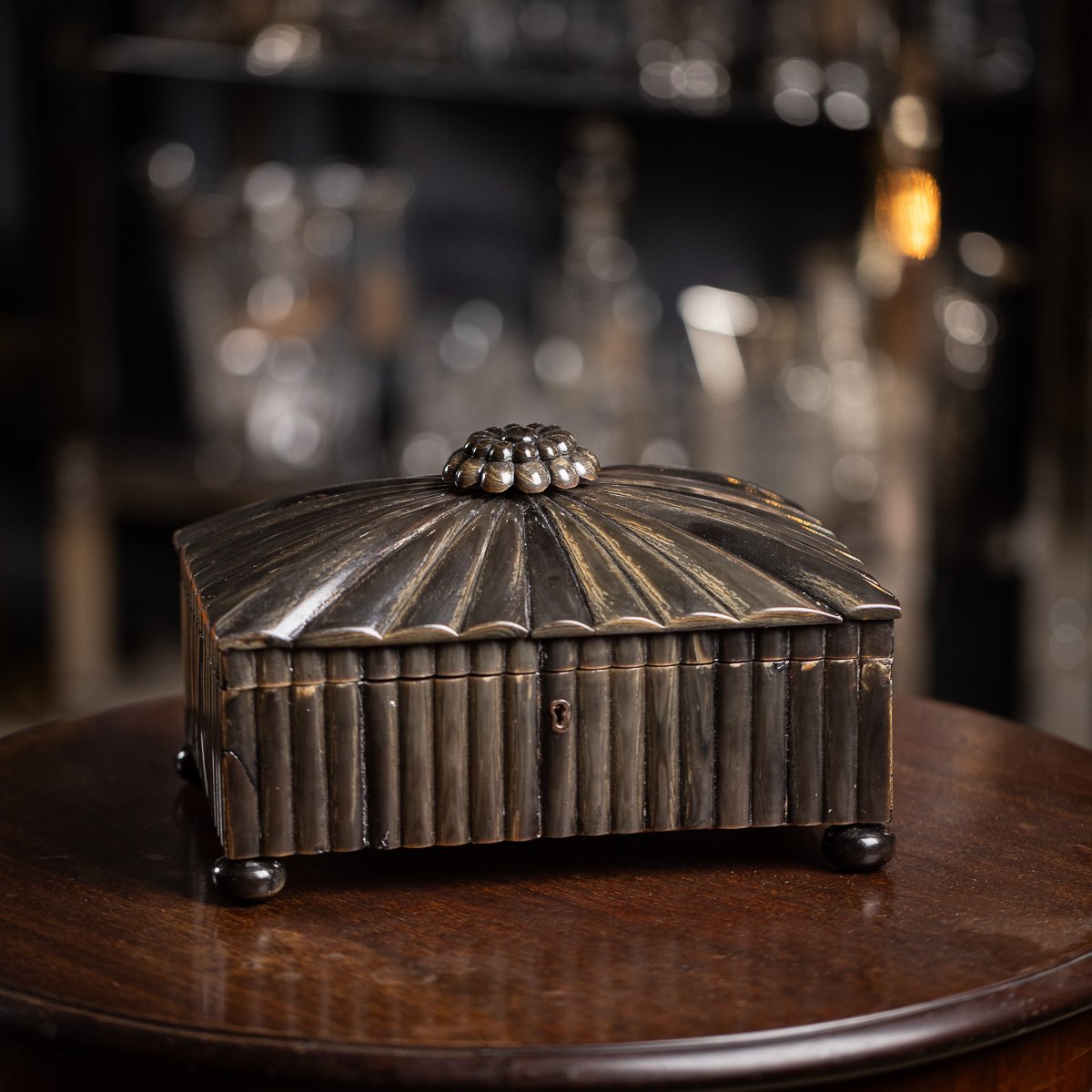 PUSHKINS.COM - D11160 - ANTIQUE 19thC REGENCY HORN BOX c.1820 - 03.jpg