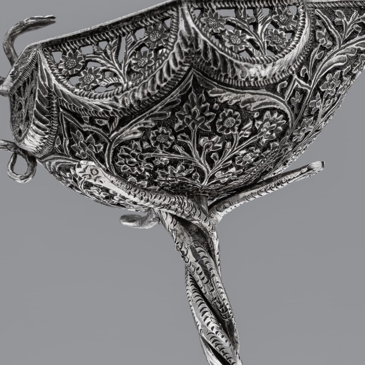PUSHKINS.COM - A00212 - ANTIQUE 20thC INDIAN SOLID SILVER CHAMBERSTICK, KASHMIR c.1900 - 15.jpg