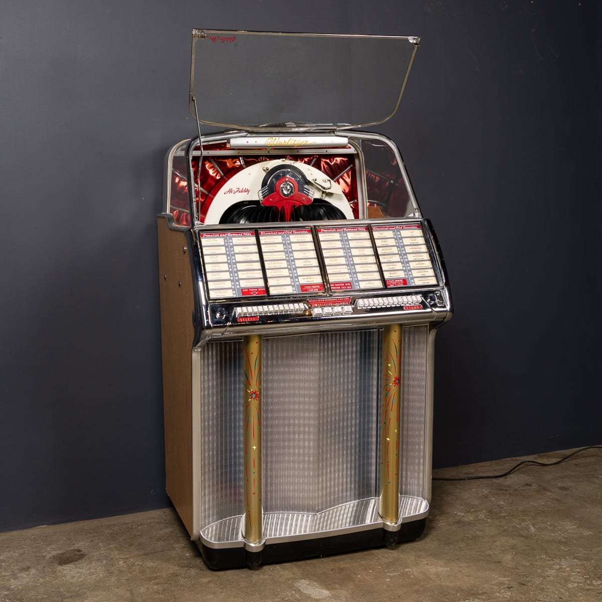 PUSHKINS.COM - D11755 - VINTAGE 20thC AMERICAN WURLITZER 1800 JUKEBOX c.1955 - 07.jpg