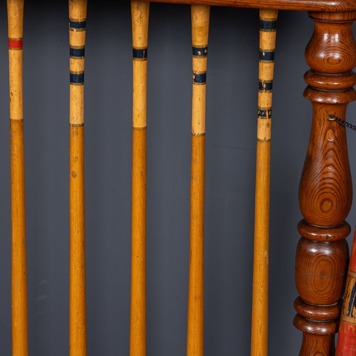 PUSHKIN'S - ANTIQUE 19thC VICTORIAN CROQUET SET ON STAND, CASSIOBURY c.1880 - 38.jpg
