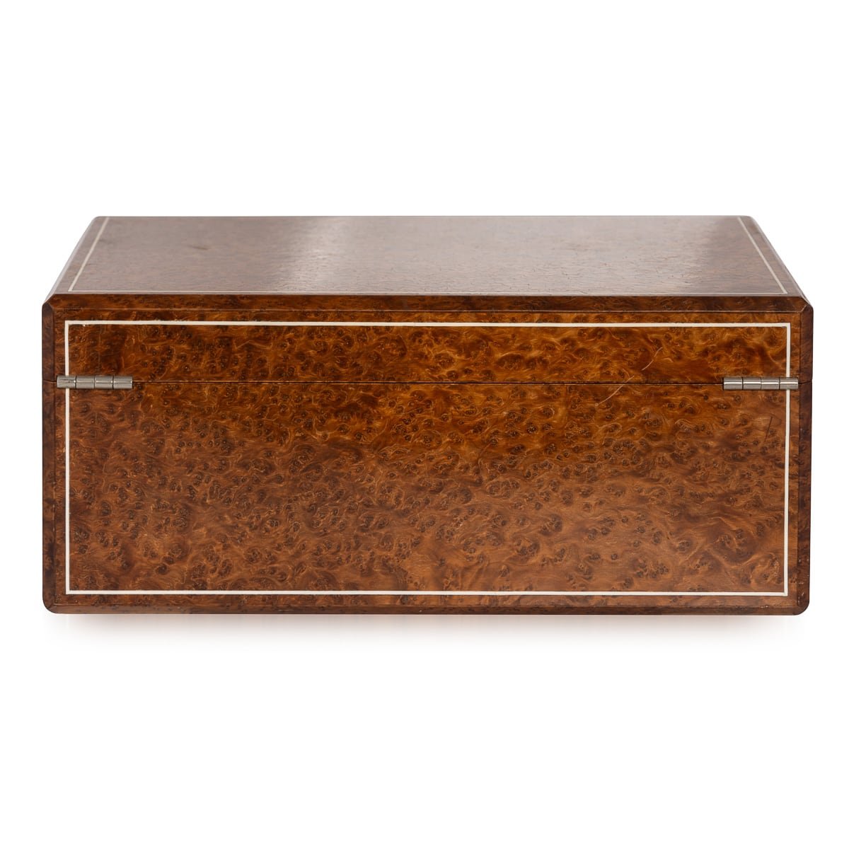 PUSHKINS.COM - B11242 - VINTAGE 20thC ART DECO BURR WALNUT CIGAR HUMIDOR BY DUNHILL, ENGLAND c.1930 - 05.jpg