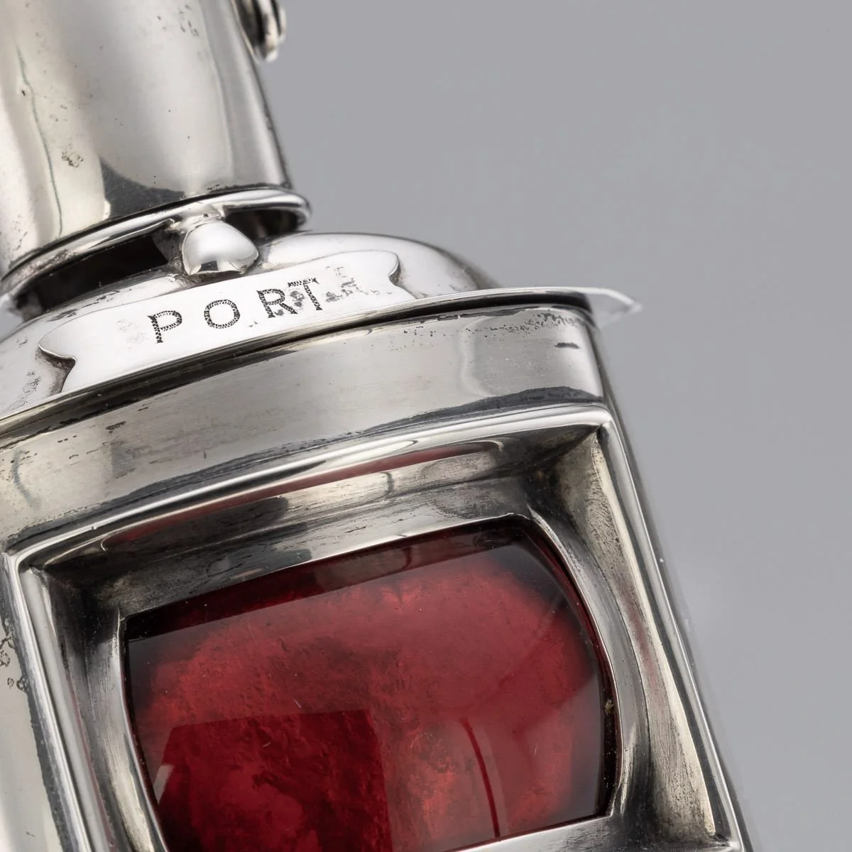 PUSHKINS.COM - J12078 - VINTAGE 20thC ENGLISH SOLID SILVER PORT & STARBOARD SHIP LANTERN INKWELLS c.1934 - 10.jpg