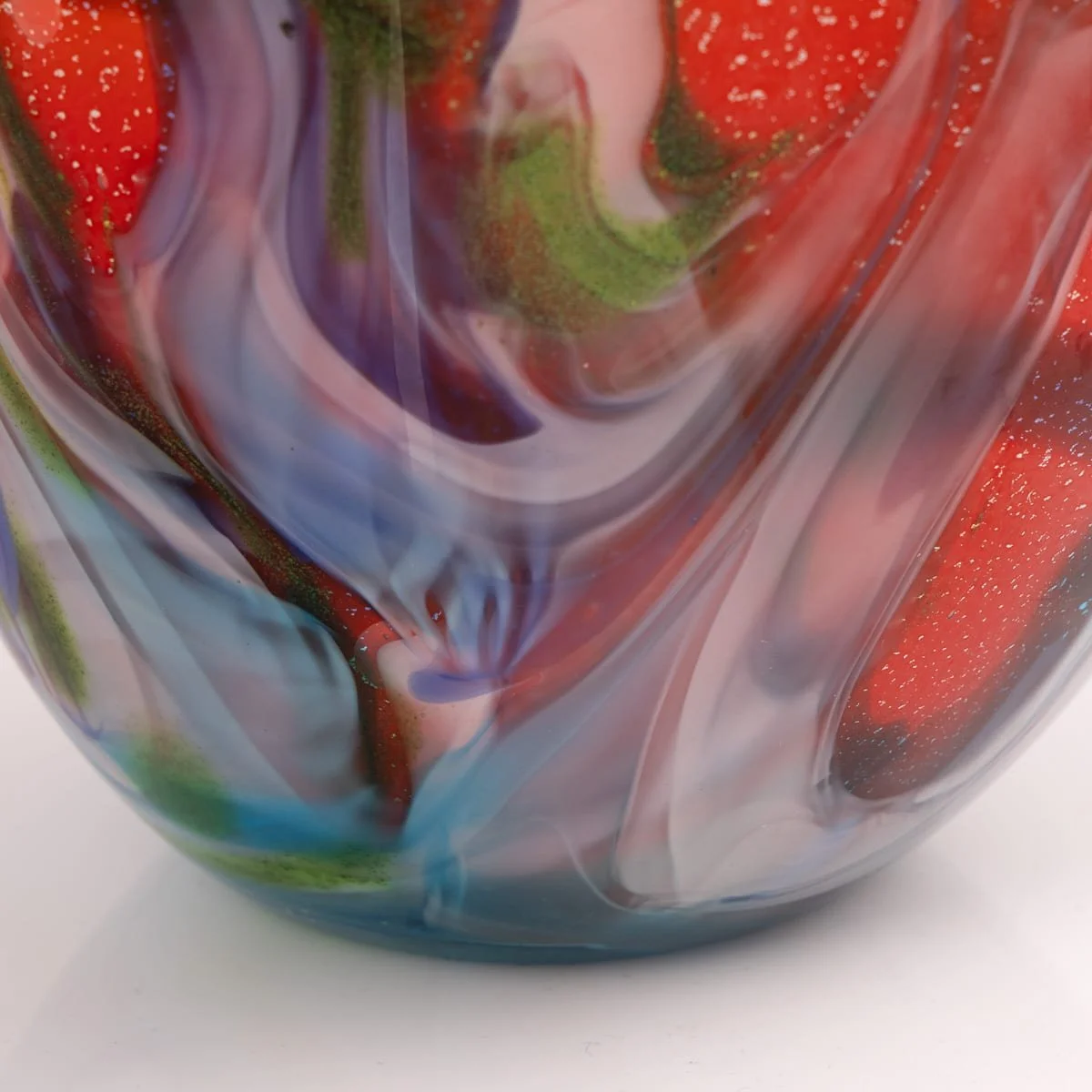 PUSHKINS.COM - B11834 - VINTAGE 20thC ITALIAN HAND BLOWN GLASS VASE, MADE IN MURANO - 10.jpg