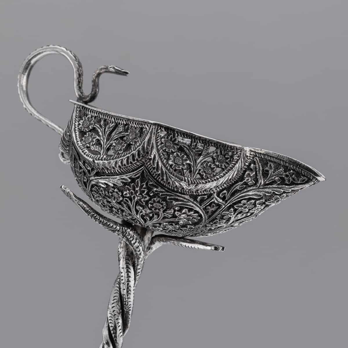 PUSHKINS.COM - A00212 - ANTIQUE 20thC INDIAN SOLID SILVER CHAMBERSTICK, KASHMIR c.1900 - 10.jpg