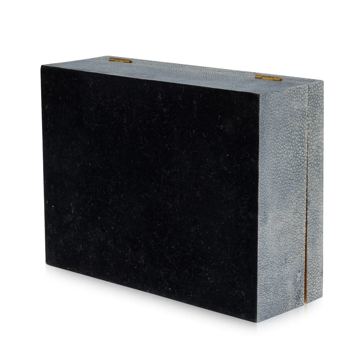 PUSHKINS.COM - J12207 - VINTAGE 20thC BLUE SHAGREEN CIGAR HUMIDOR c.1930 - 09.jpg