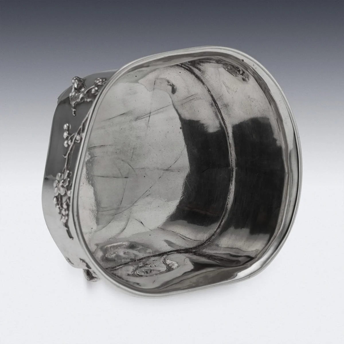PUSHKINS.COM - A00204 - ANTIQUE 20thC CHINESE EXPORT SOLID SILVER WASTE BOWL, LUEN-WO, SHANGHAI c.1900 - 08.jpg