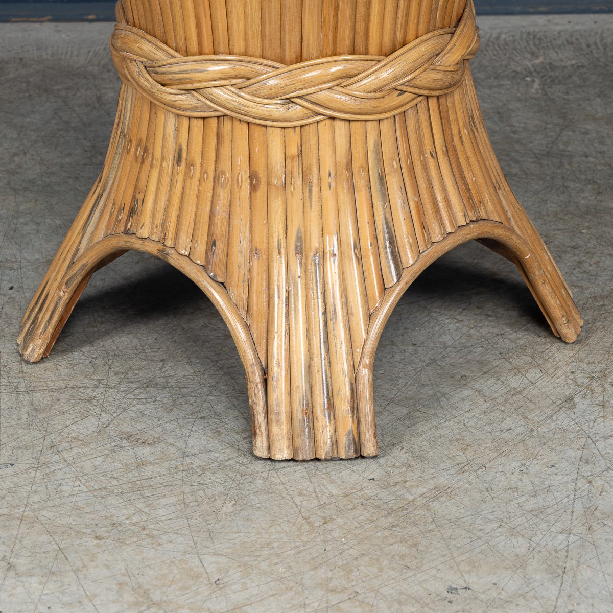 PUSHKINS.COM - B11414 - STYLISH 20thC %22SHEAF OF WHEAT%22 DINING TABLE BY MCGUIRE c.1970 - 07.jpg