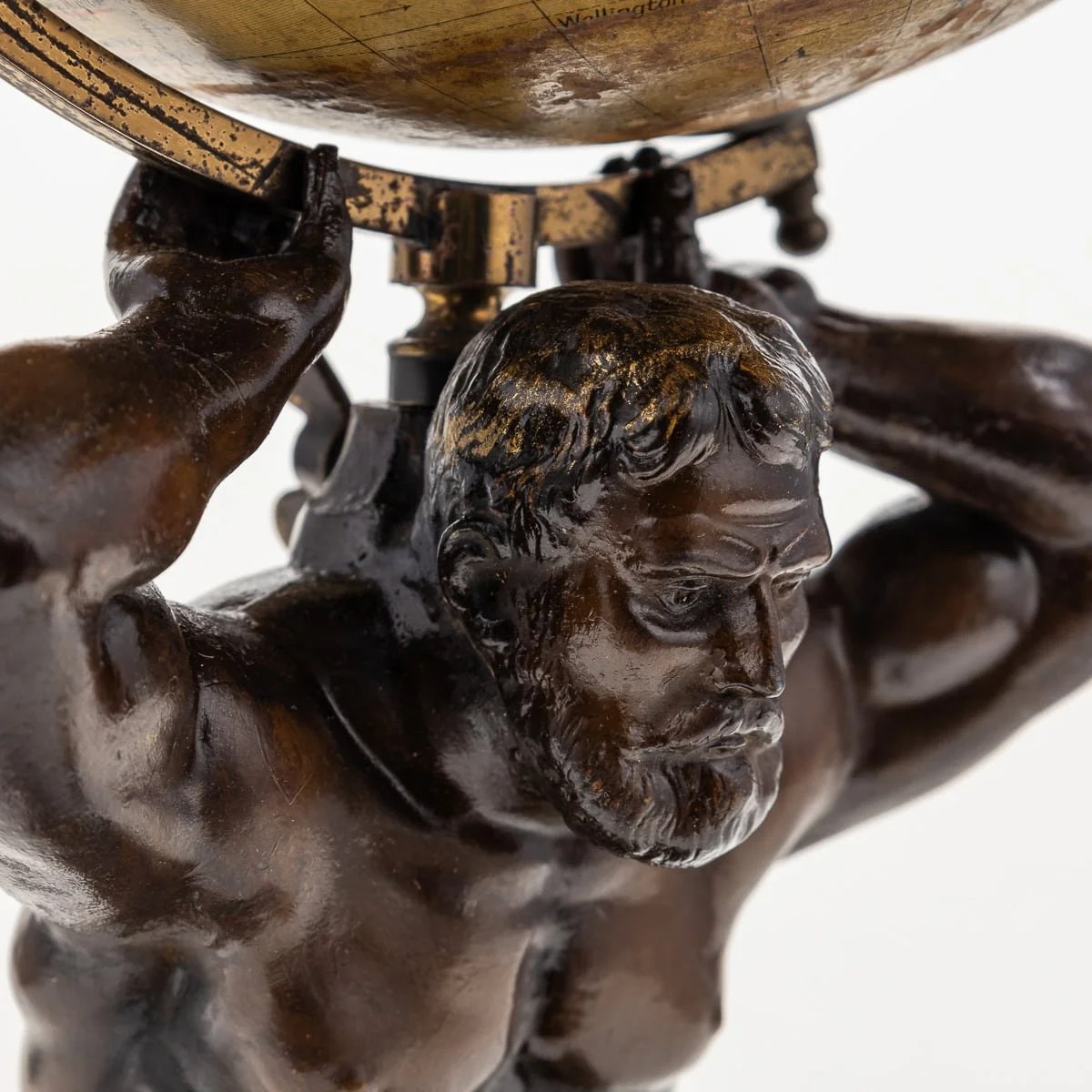 PUSHKINS.COM - 20thC BRITISH %22GEOGRAPHICA%22 GLOBE HELD BY BRONZE ATLAS STATUE, BY PHILIPS c.1920 2 - 17.jpg