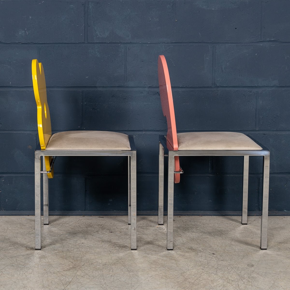 PUSHKINS.COM - 20thC ITALIAN PAIR OF OMAGGI CHAIRS BY SALVATI & TRESOLDI FOR SAPORITI c.1980 - 5.jpg