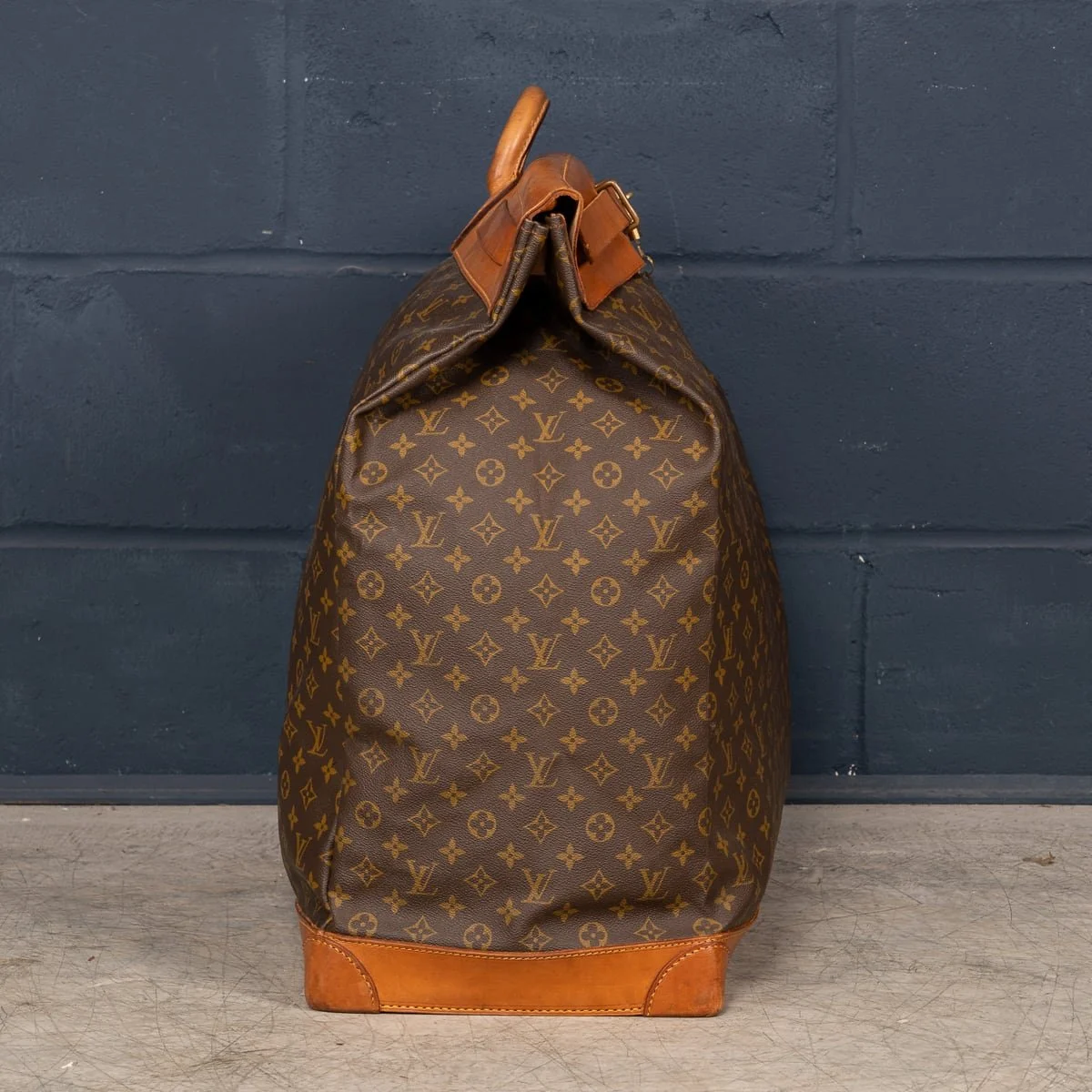 PUSHKIN'S - 20thC LOUIS VUITTON STEAMER 65 BAG IN MONOGRAM CANVAS, MADE IN FRANCE - 7.jpg