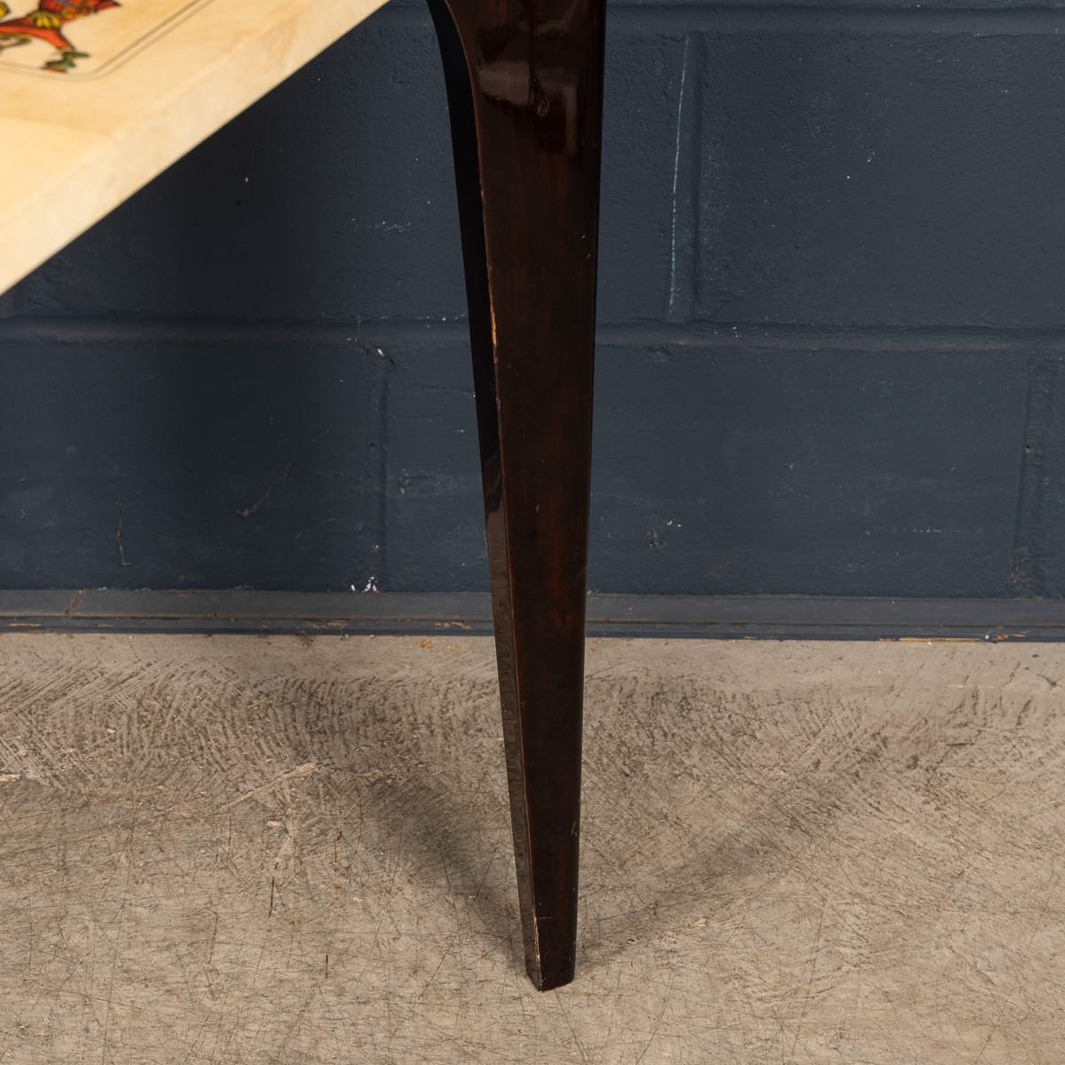 PUSHKINS.COM - B11865 - 20thC ITALIAN DINING SET : GAMES TABLE WITH PLAYING CARDS MOTIF BY ALDO TURA - 23.jpg