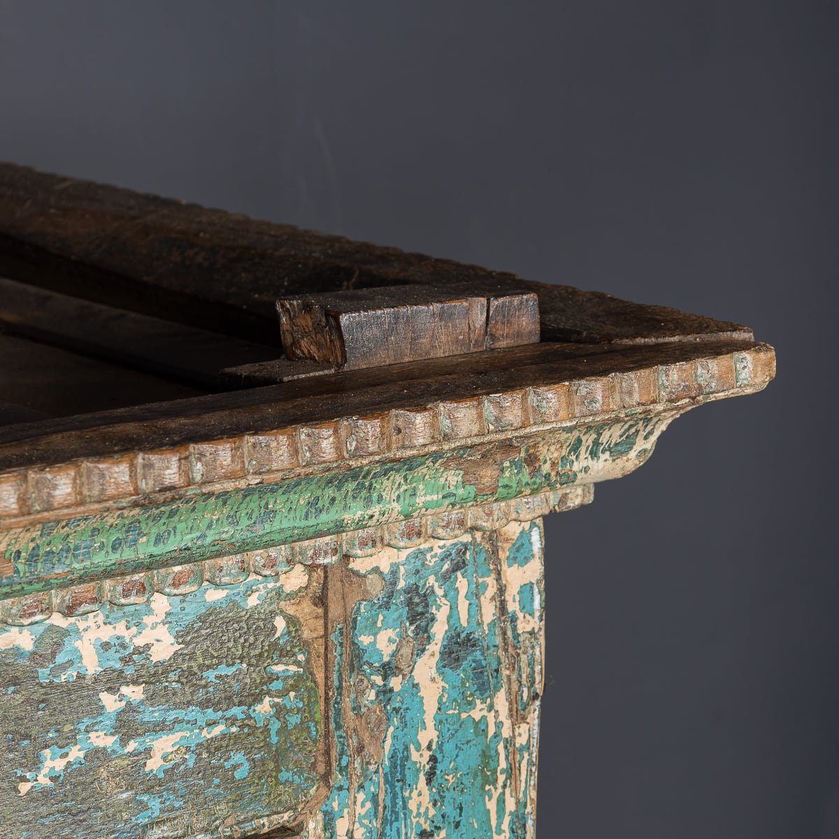 PUSHKINS.COM - ANTIQUE 20thC INDIAN RUSTIC WOODEN CUPBOARD c.1920 - 21.jpg