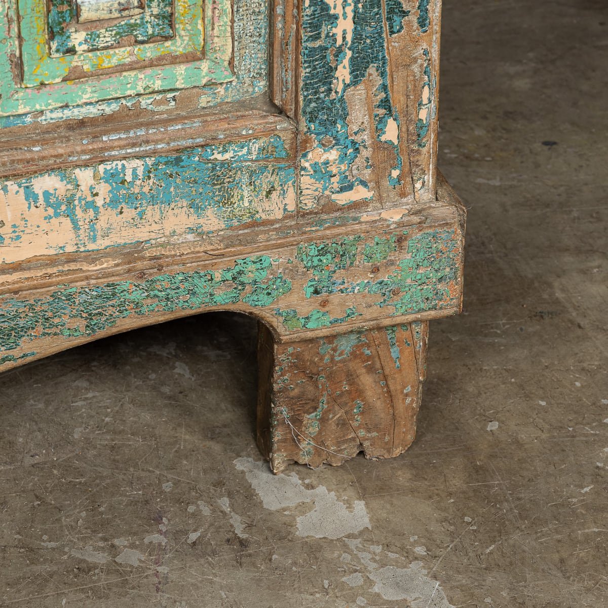PUSHKINS.COM - ANTIQUE 20thC INDIAN RUSTIC WOODEN CUPBOARD c.1920 - 40.jpg