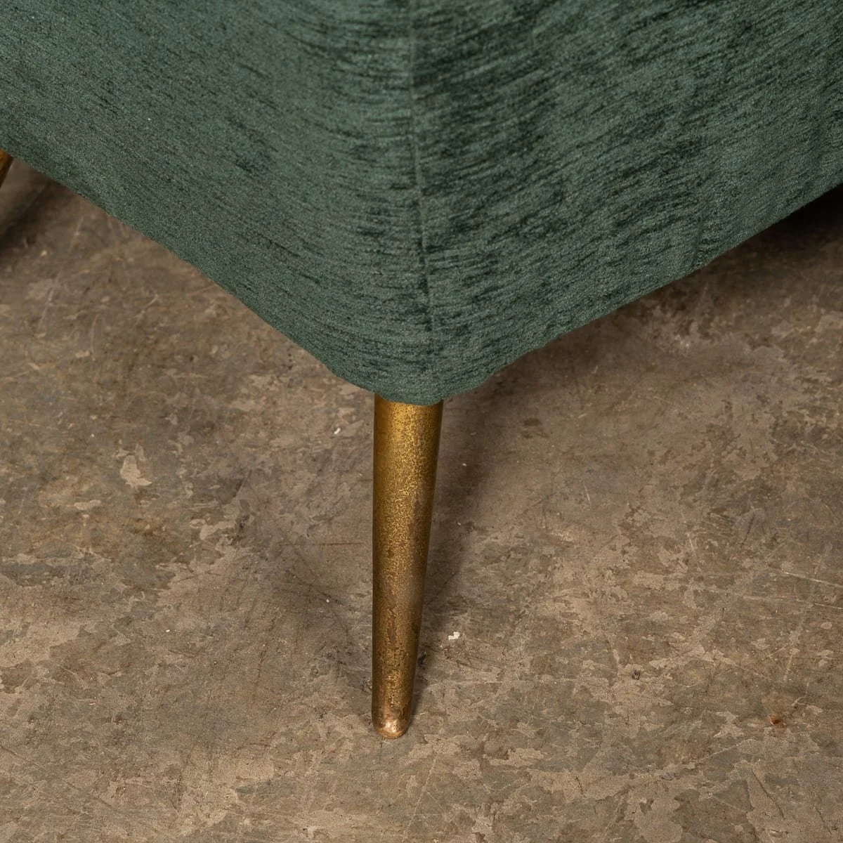 PUSHKINS.COM - D11774 - VINTAGE 20thC ITALIAN PAIR OF GREEN FABRIC ARMCHAIRS WITH OTTOMANS c.1950 - 28.jpg