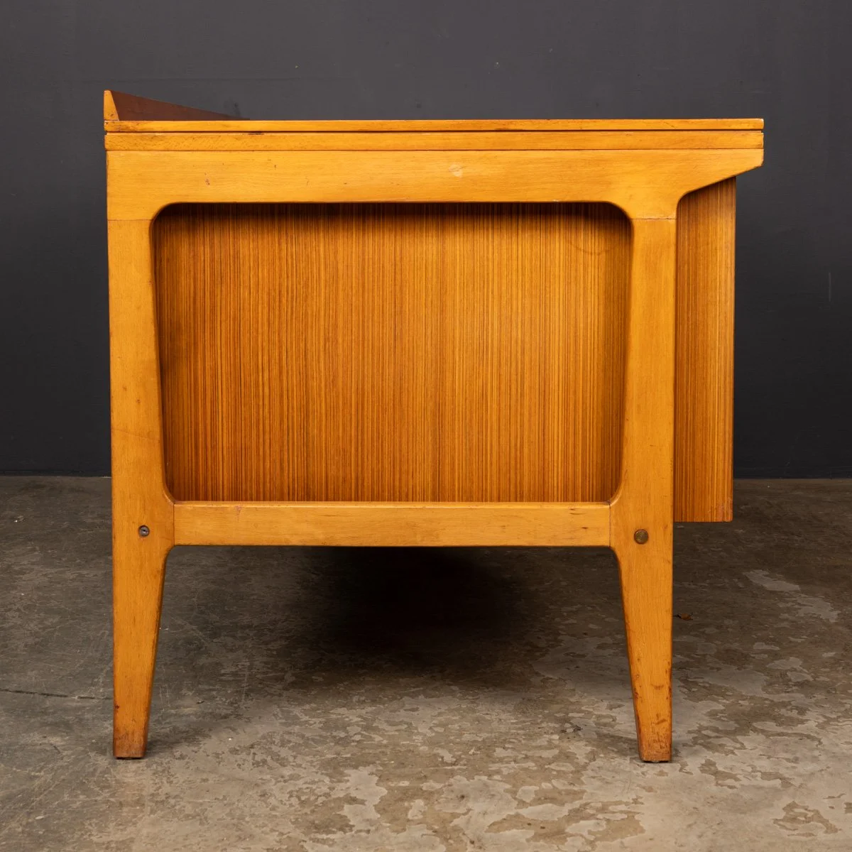 PUSHKINS.COM - Z12398 - VINTAGE 20thC BEECH AND TEAK OFFICE : STUDY DESK c.1960 - 08.jpg