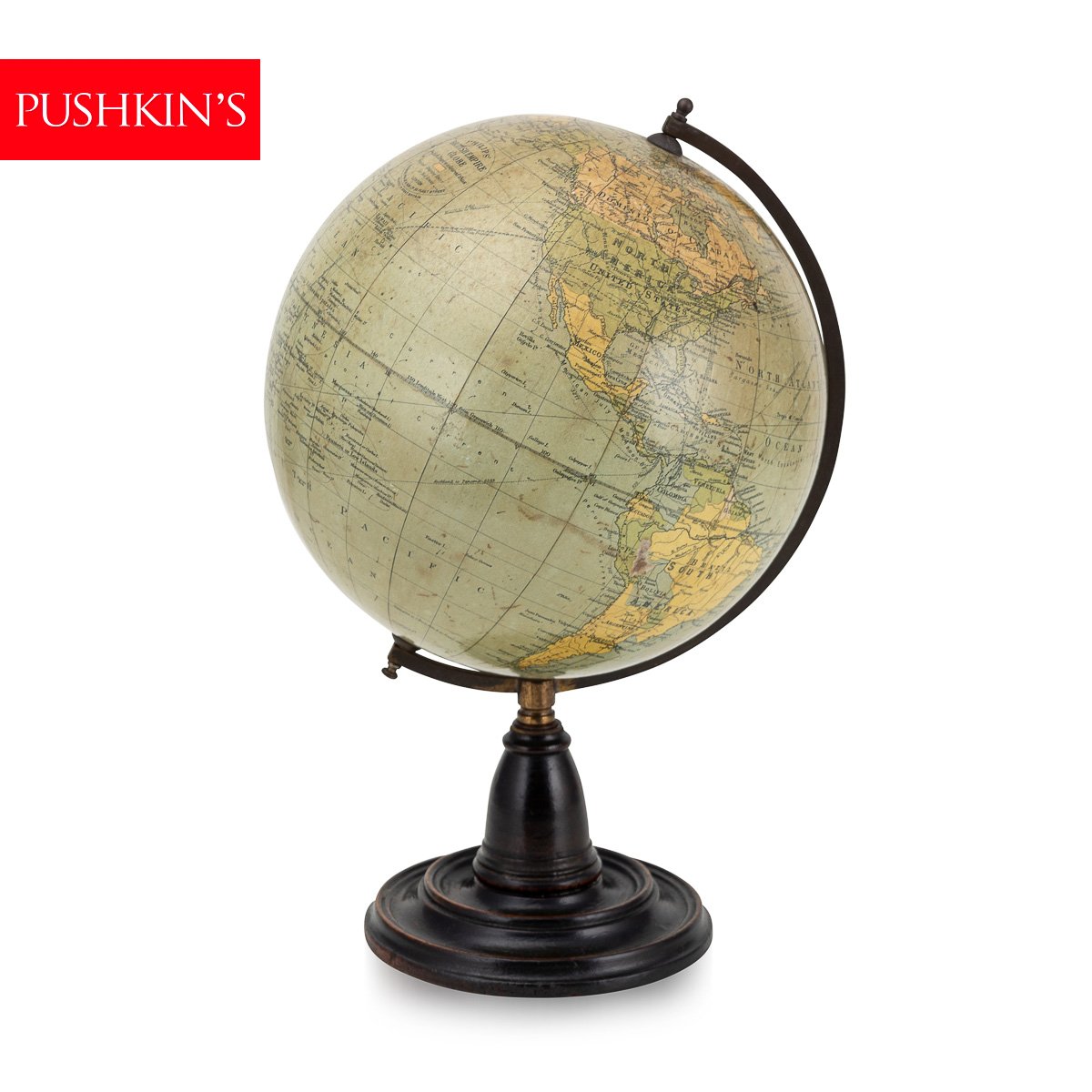 PUSHKINS.COM - D11161 - ANTIQUE 20thC BRITISH EMPIRE GLOBE BY GEORGE PHILIPS & SONS LTD c.1900 - 02.jpg