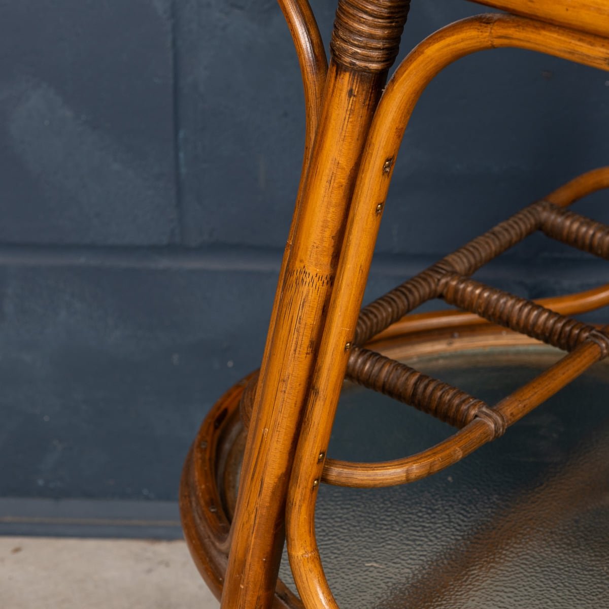 PUSHKIN'S - 20thC ITALIAN BAMBOO DRINKS TROLLEY c.1970 - 23.jpg