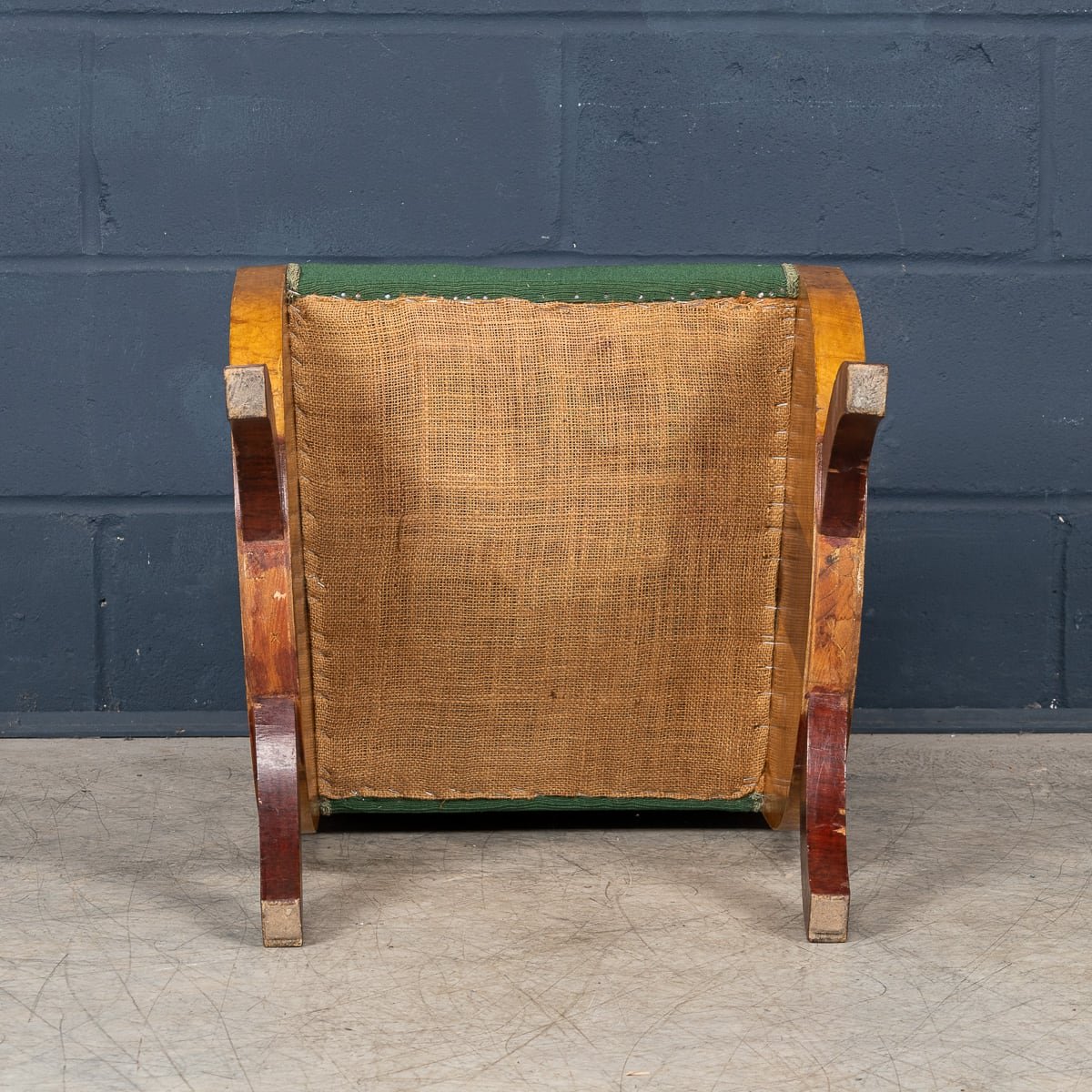 PUSHKINS.COM - 20thC ITALIAN ART DECO HALL CHAIR IN WALNUT c.1930 - 7.jpg