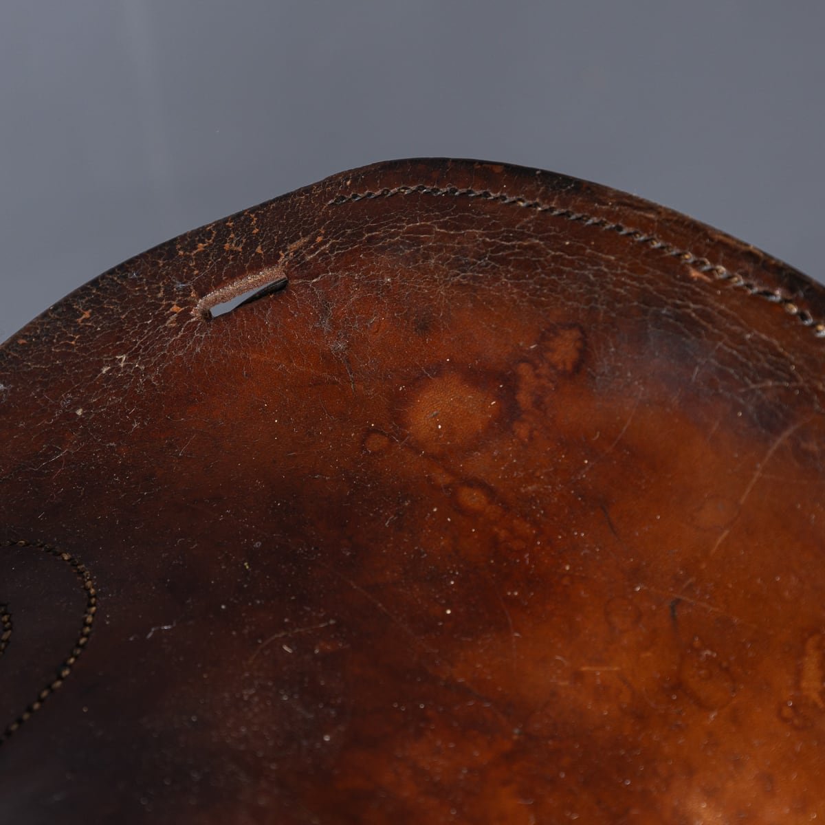 PUSHKIN'S - ANTIQUE 20thC WWI HORSE SADDLE BAR STOOLS c.1920 - 8.jpg