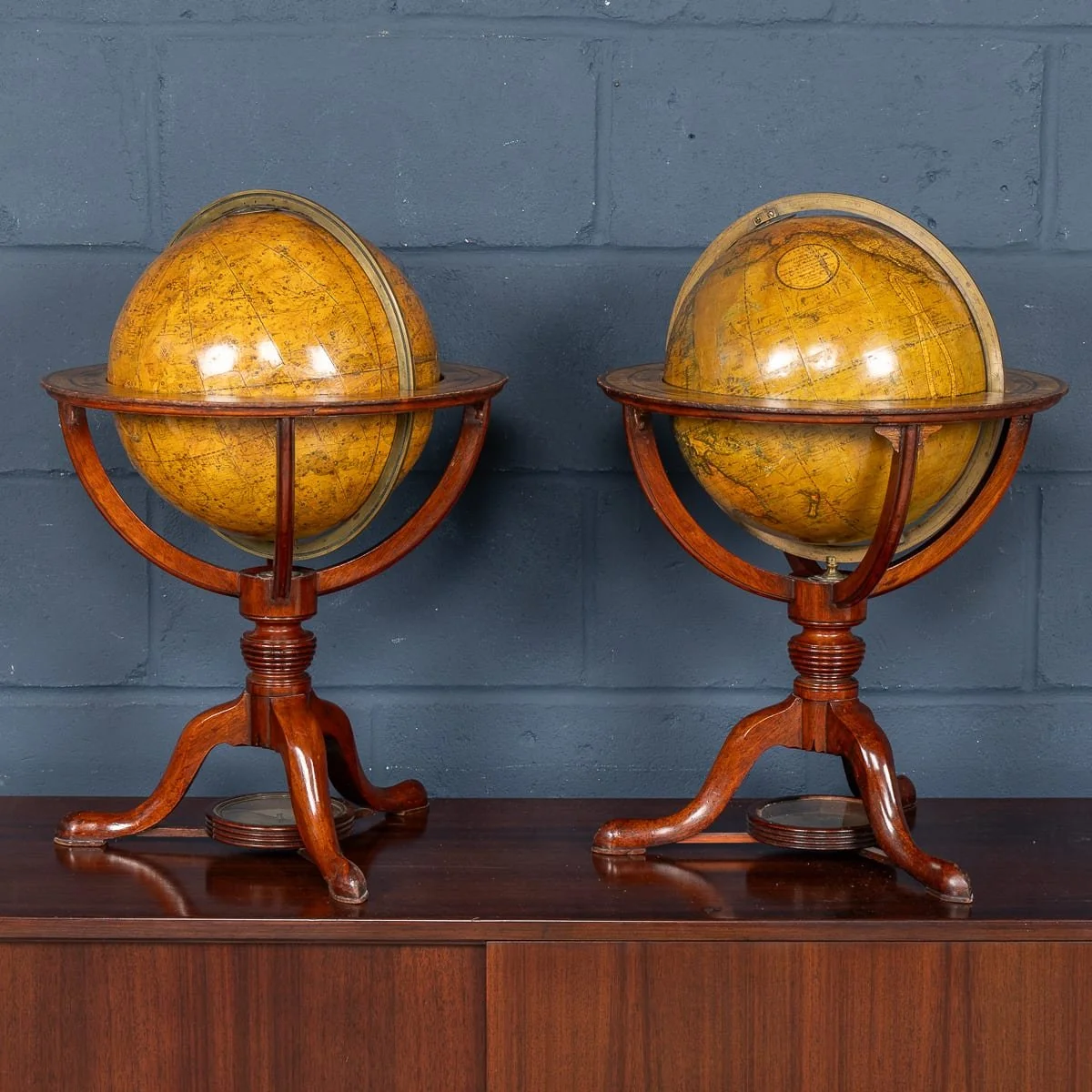 PUSHKINS.COM - B12022 - ANTIQUE 19thC PAIR OF CARY'S 12 INCH TERRESTRIAL & CELESTIAL GLOBES c.1821 - 05.jpg