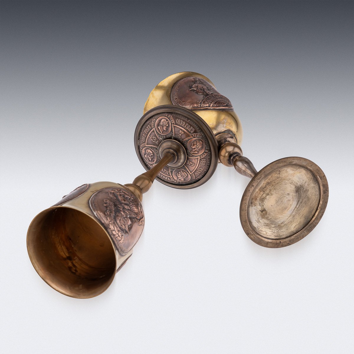 PUSHKINS.COM - A00004 - ANTIQUE 20thC RUSSIAN IMPERIAL WORLD WAR I PAIR OF COMMEMORATIVE GOBLETS - 08.jpg