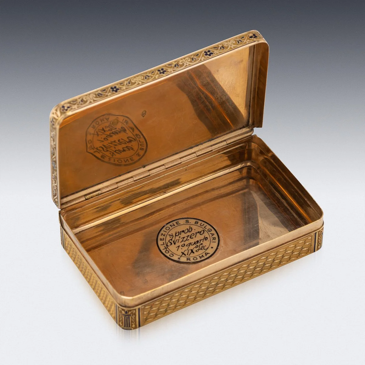 PUSHKINS.COM - A00118 - ANTIQUE 19thC SWISS GOLD & ENAMEL SNUFF BOX BY RÉMOND, LAMY, MERCIER & CO c.1811 - 06.jpg