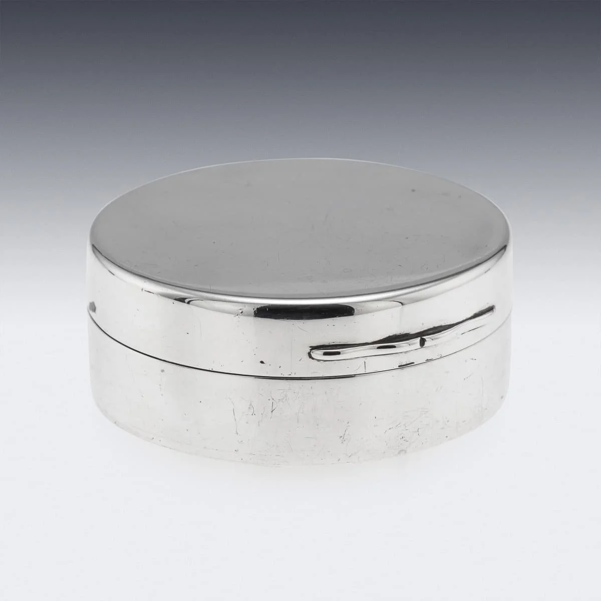 PUSHKINS.COM - C12088 - ANTIQUE 20thC ENGLISH SOLID SILVER BAROMETER, ASPREY OF LONDON c.1919 - 05.jpg