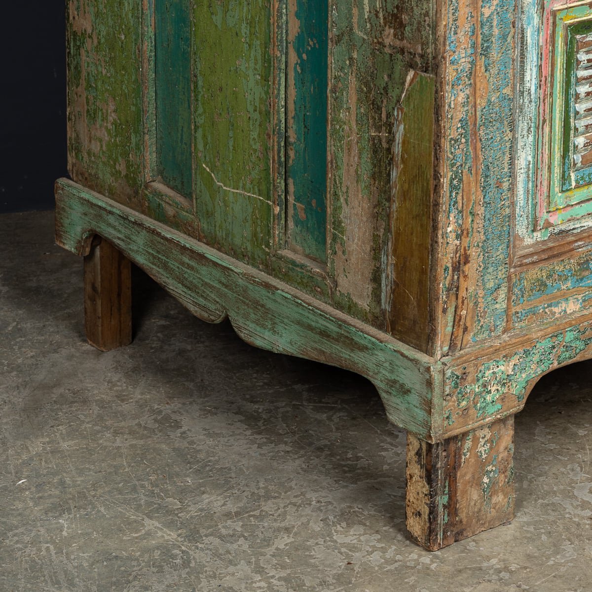 PUSHKINS.COM - ANTIQUE 20thC INDIAN RUSTIC WOODEN CUPBOARD c.1920 - 43.jpg