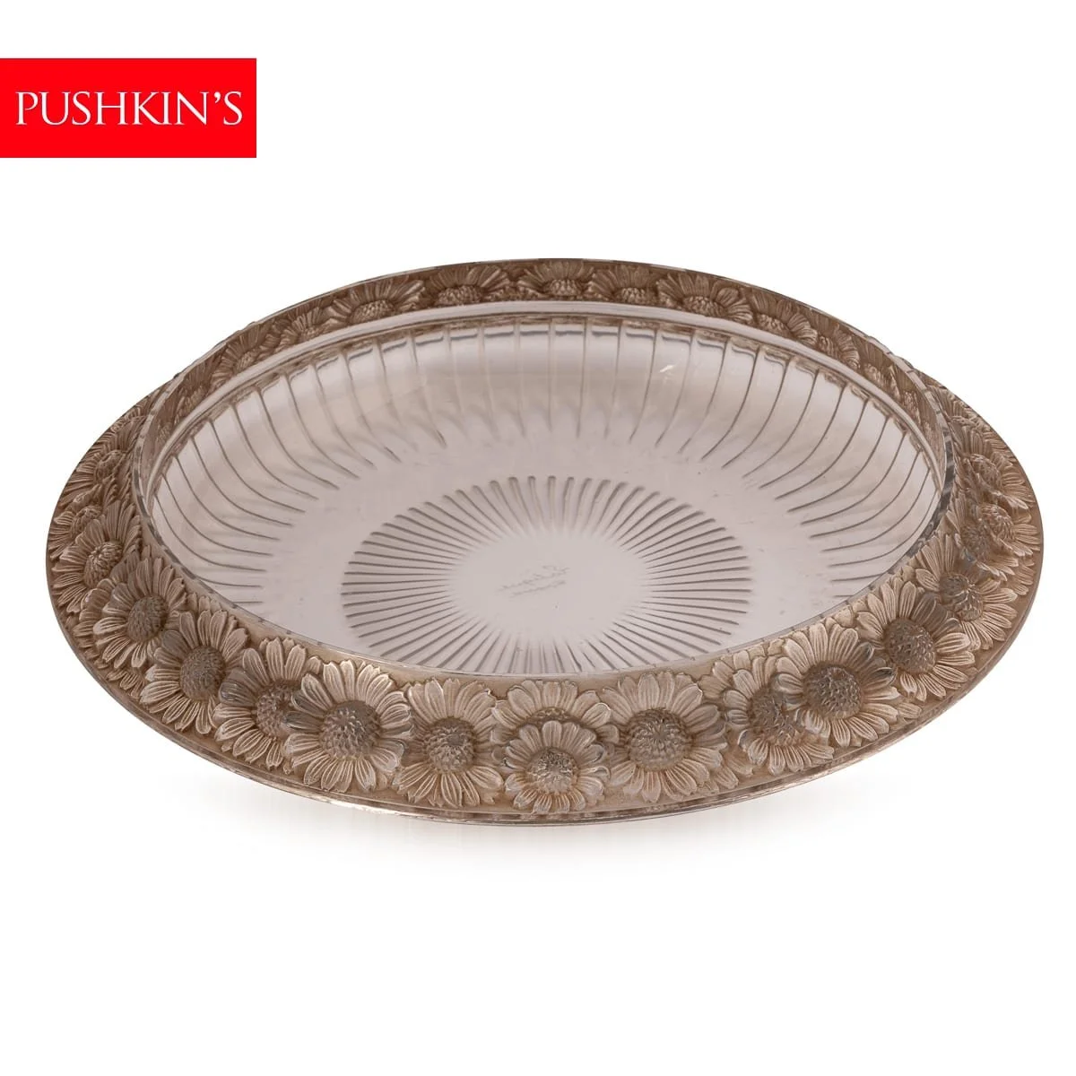 PUSHKINS.COM - B11835 - VINTAGE 20thC FRENCH 'MARGUERITES' GLASS BOWL BY LALIQUE - 02.jpg