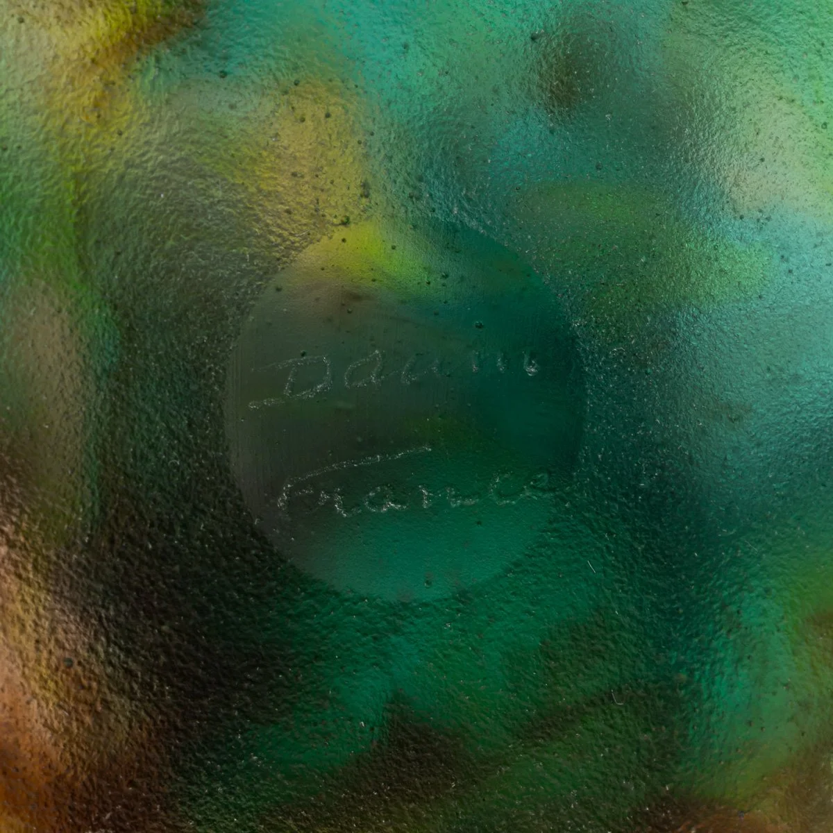 PUSHKINS.COM - C11747 - 20thC FRENCH LA PÂTE DE VERRE LARGE FROG ON LILY PAD BY DAUM - 18.jpg