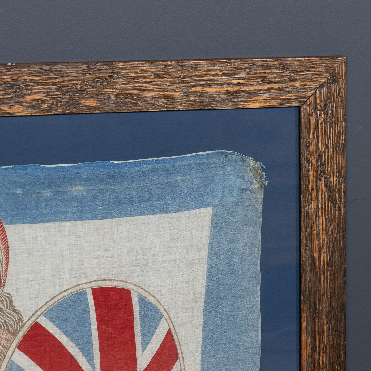 PUSHKINS.COM - D11340 - ANTIQUE 20thC FRAMED EDWARDIAN BRITANNIA FOR THE EMPIRE FLAG c.1905 - 09.jpg