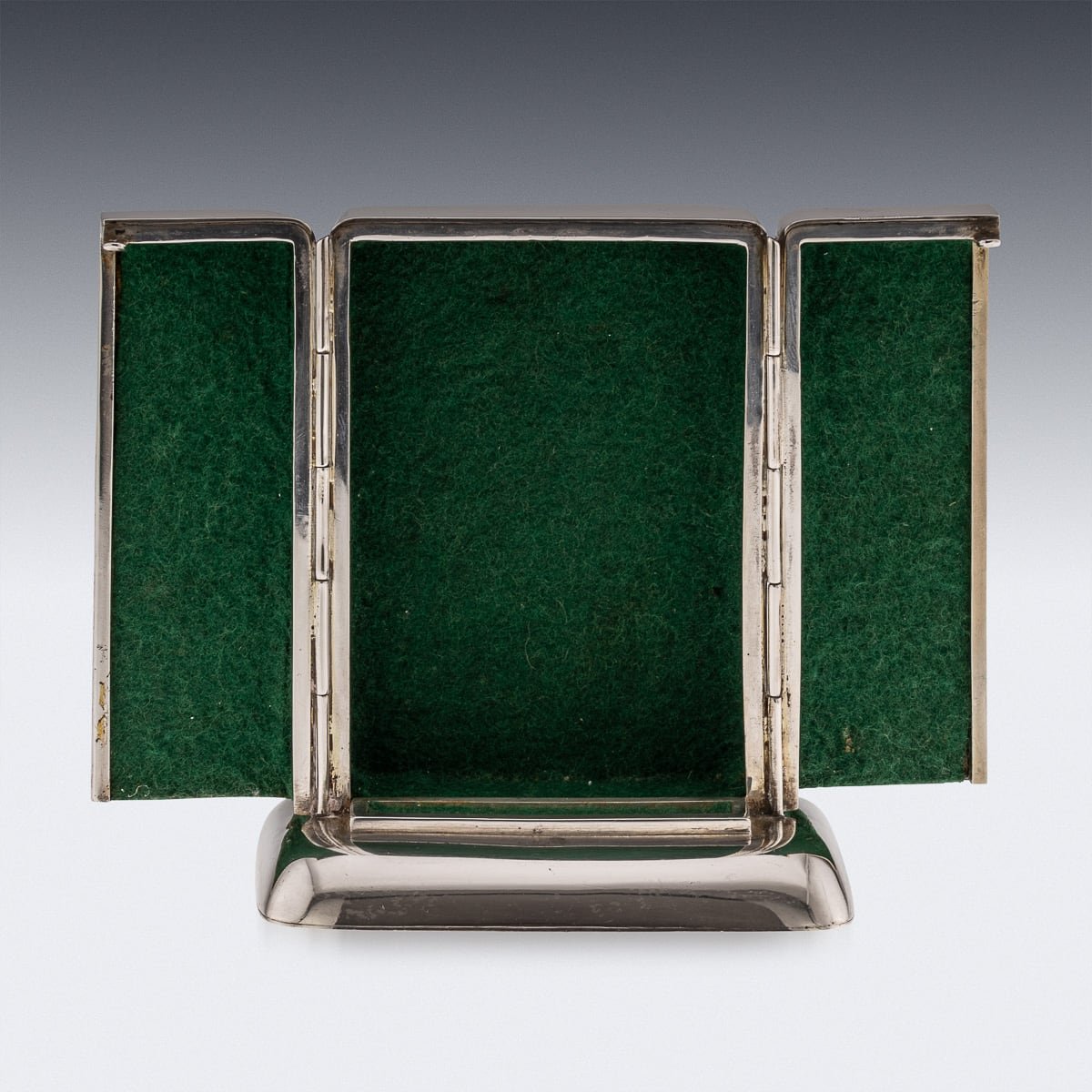 PUSHKIN'S - ANTIQUE 20thC CANADIAN SOLID SILVER & ENAMEL PLAYING CARDS BOX, TORONTO c.1920 - 10.jpg