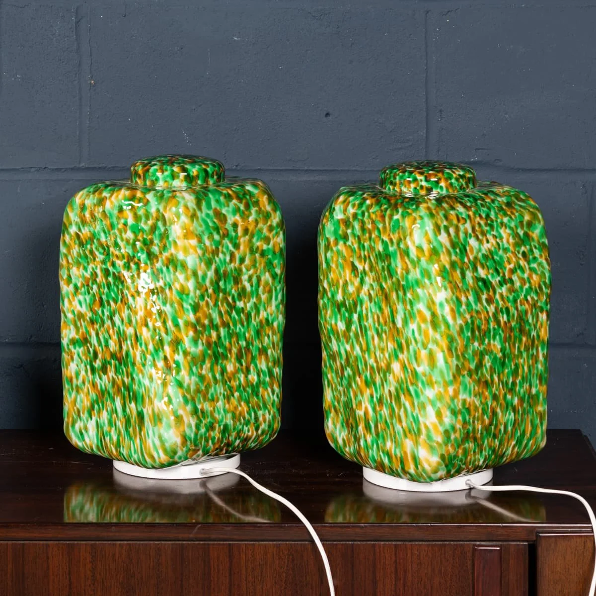PUSHKINS.COM - B12358 - CONTEMPORARY 21stC PAIR OF MURANO GLASS TABLE LAMPS OF RECENT PRODUCTION, ITALY - 07.jpg