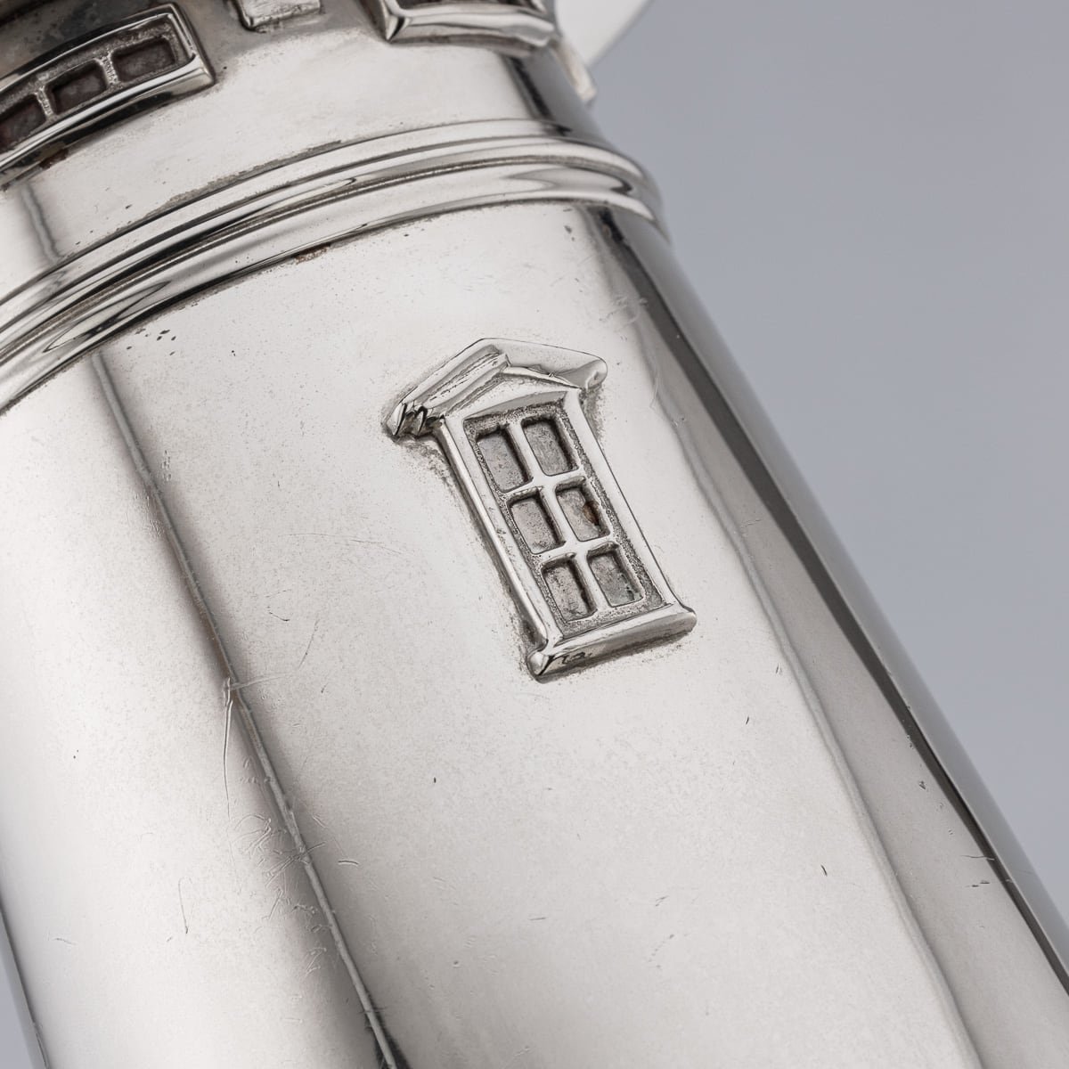 PUSHKIN'S - SILVER PLATED LIGHTHOUSE COCKTAIL SHAKER - 15.jpg
