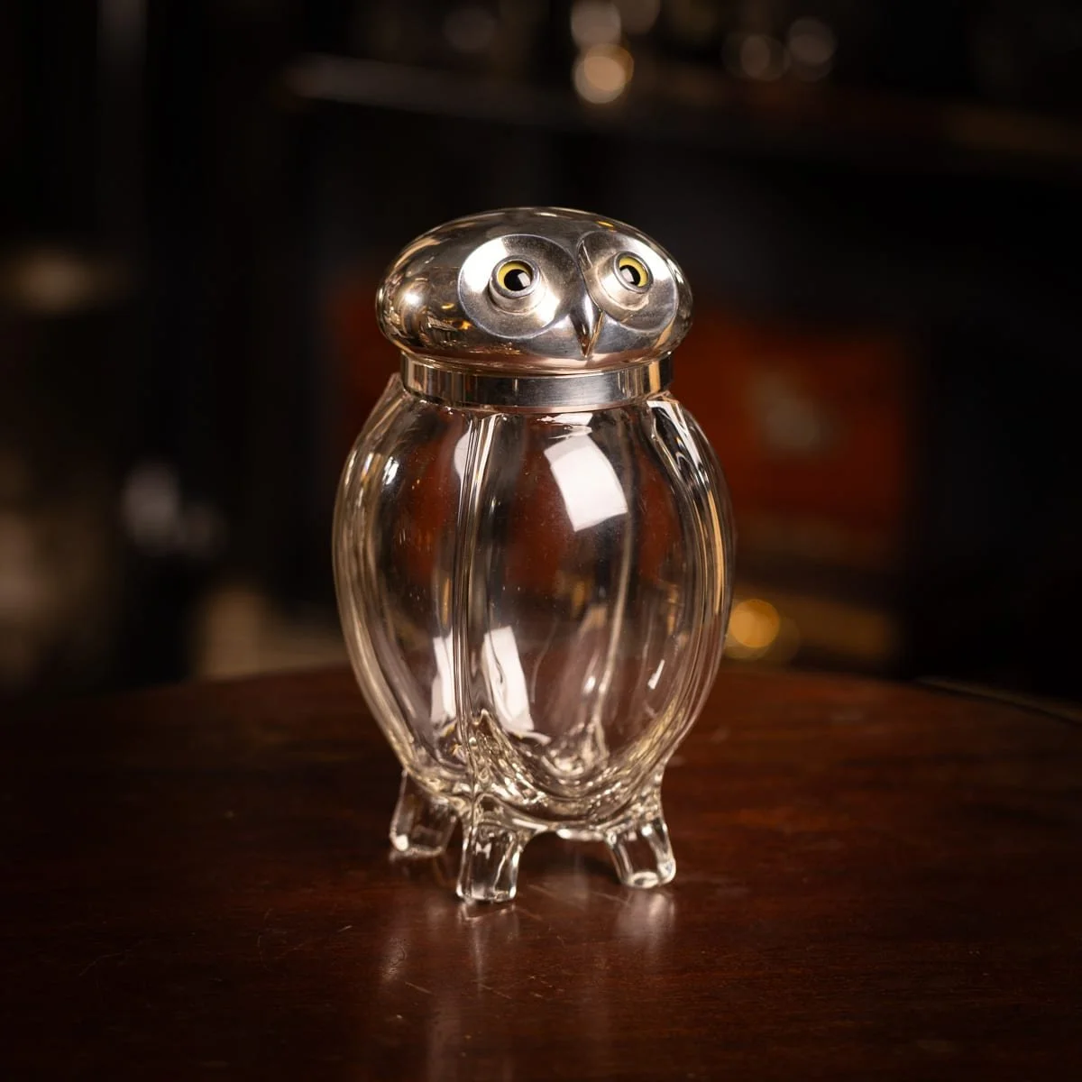 PUSHKINS.COM - Z12452 - VINTAGE 20thC ART DECO SILVER PLATED OWL ICE BUCKET c.1920 - 03.jpg