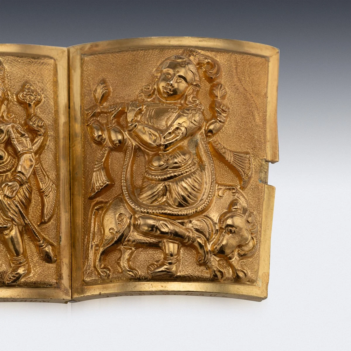 PUSHKINS.COM - A00131 - ANTIQUE 19thC INDIAN SOLID 22K GOLD BRACELET, P ORR & SONS, MADRAS c.1880 - 13.jpg