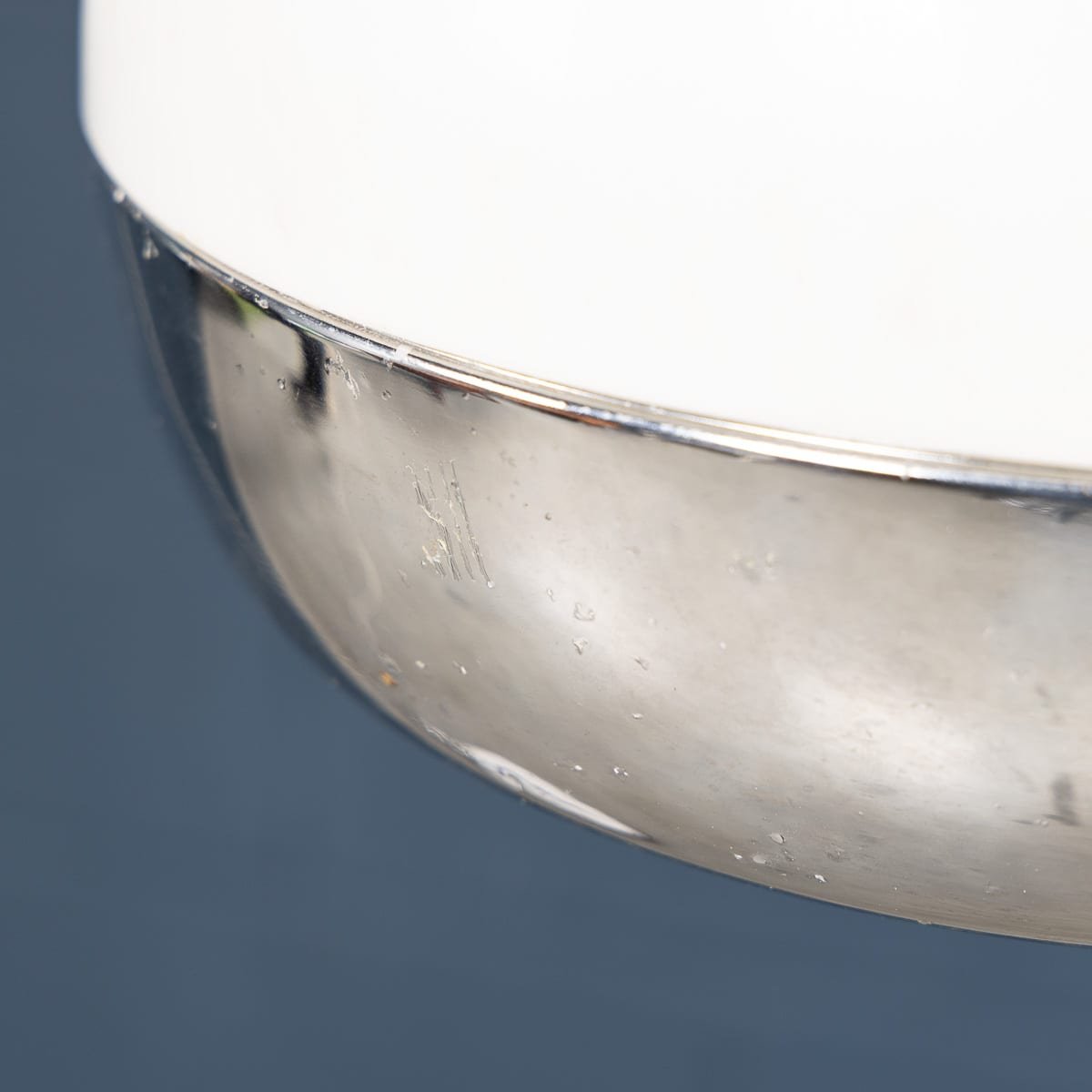 PUSHKINS.COM - B12012 - VINTAGE 20thC ITALIAN CHROME ARC FLOOR LAMP WITH OPALINE SHADE c.1970 - 10.jpg