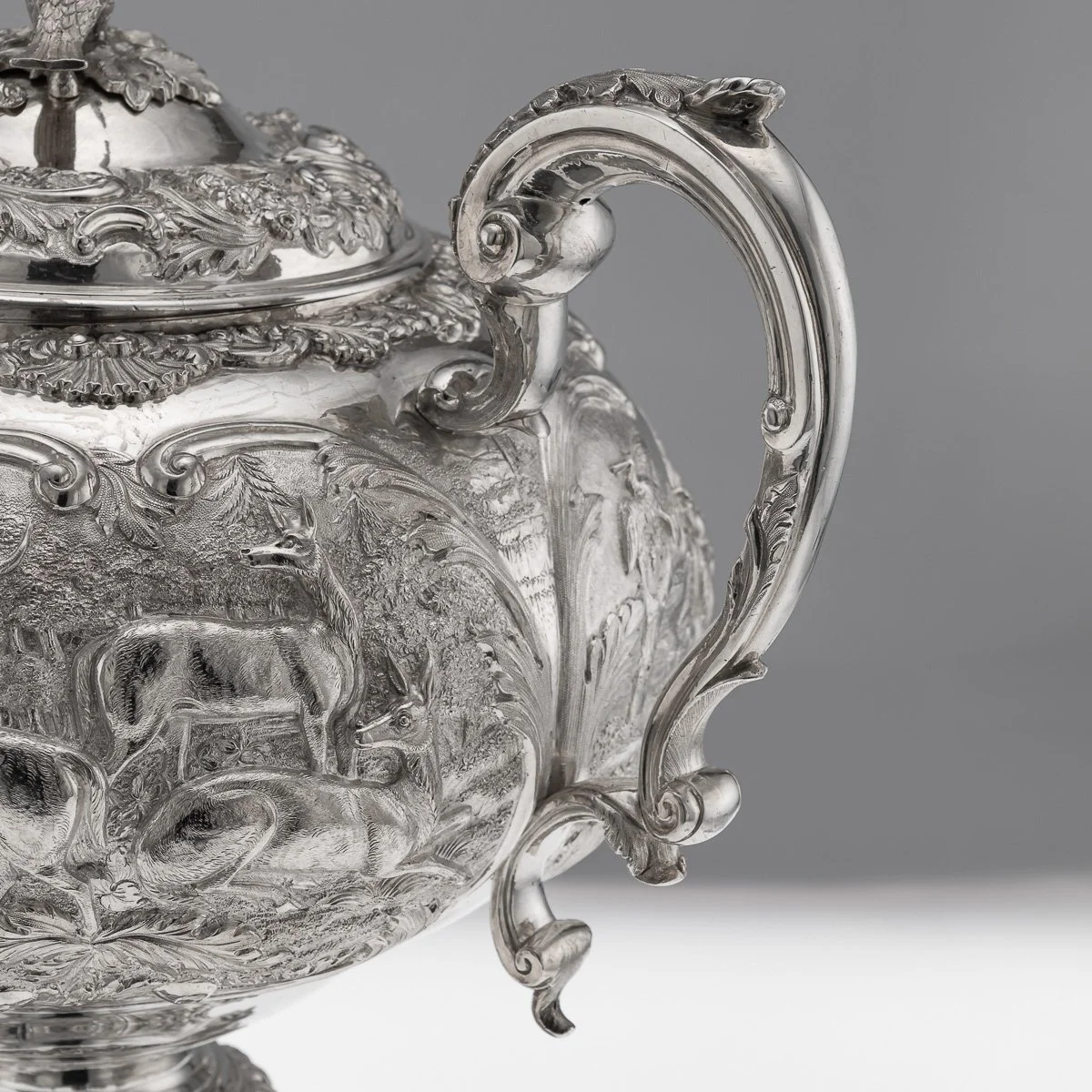 PUSHKINS.COM - A00124 - ANTIQUE 19thC WILLIAM IV SOLID SILVER HOT WATER KETTLE : SAMOVAR, LONDON c.1837 - 14.jpg