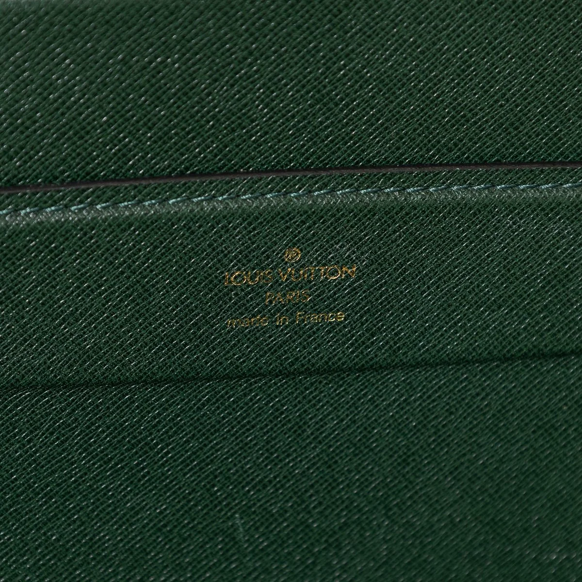 PUSHKINS.COM - B11505 - 20thC LOUIS VUITTON PRESIDENTIAL BRIEFCASE IN GREEN "TAIGA" LEATHER, FRANCE - 14.jpg
