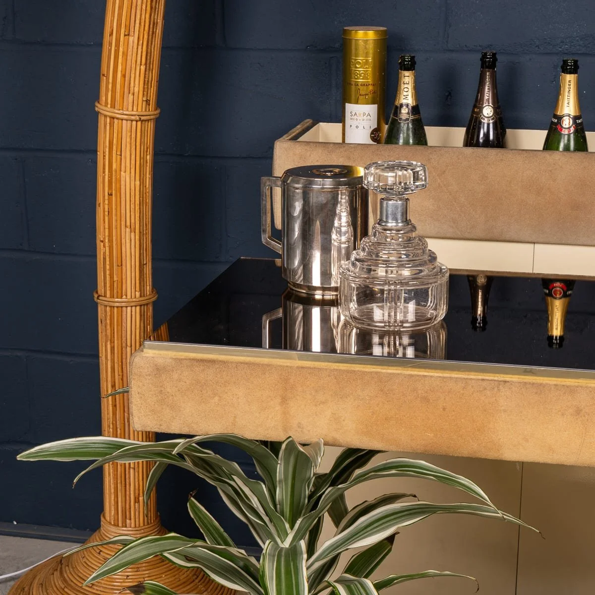 PUSHKINS.COM - B11859 - VINTAGE 20thC ITALIAN STANDING DRY BAR ATTRIBUTABLE TO WILLY RIZZO c.1970 - 16.jpg