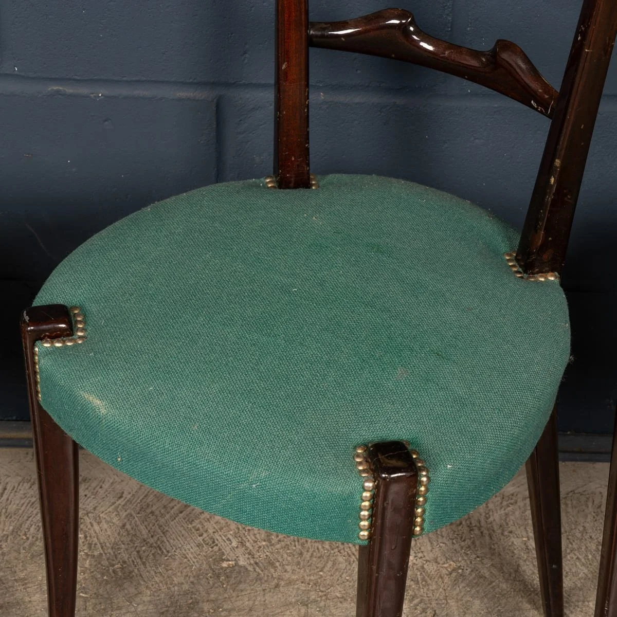 PUSHKINS.COM - B11865 - 20thC ITALIAN DINING SET : GAMES TABLE WITH PLAYING CARDS MOTIF BY ALDO TURA - 32.jpg