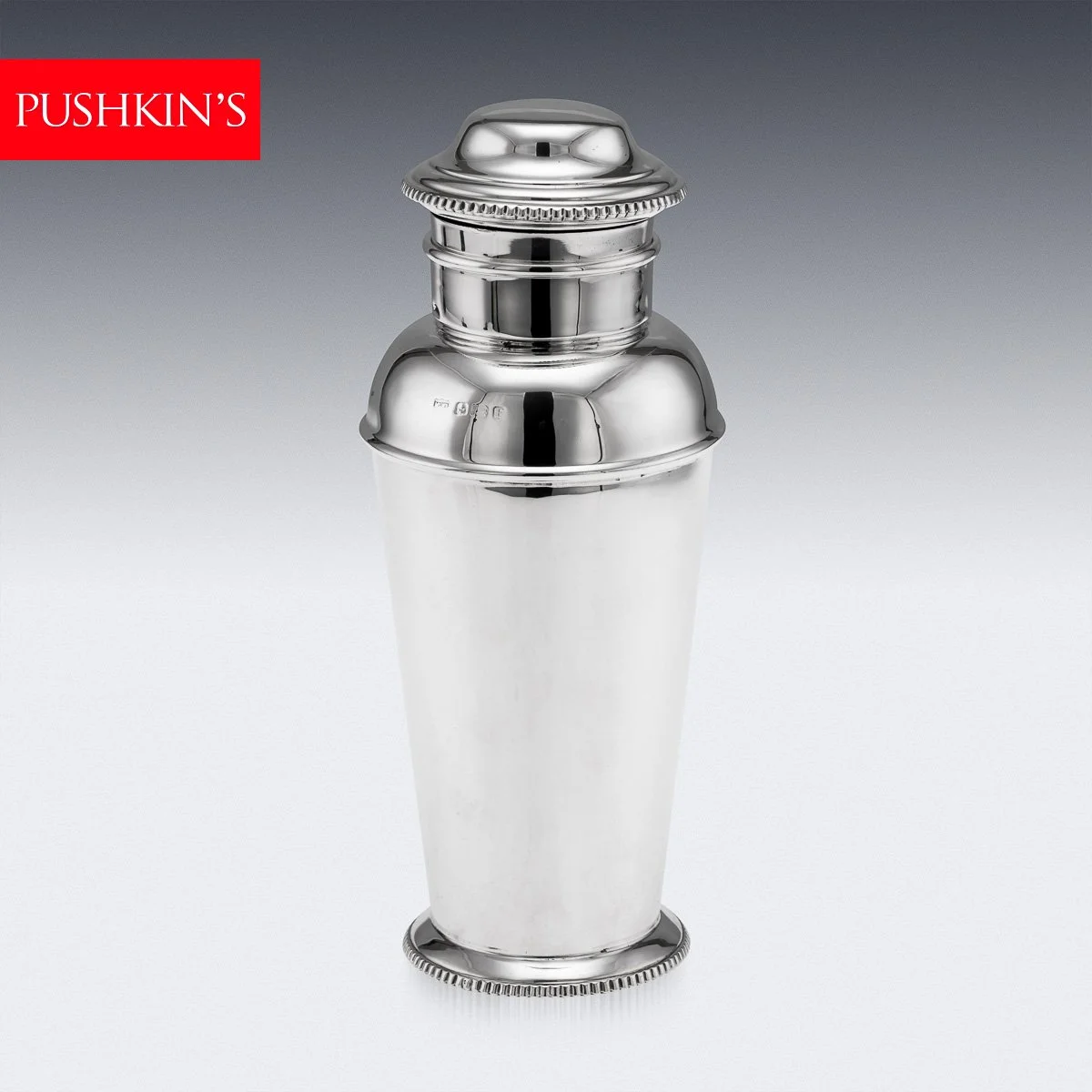 PUSHKINS.COM - J11898 - VINTAGE 20thC ENGLISH ART DECO SOLID SILVER COCKTAIL SHAKER c.1930 - 02.jpg