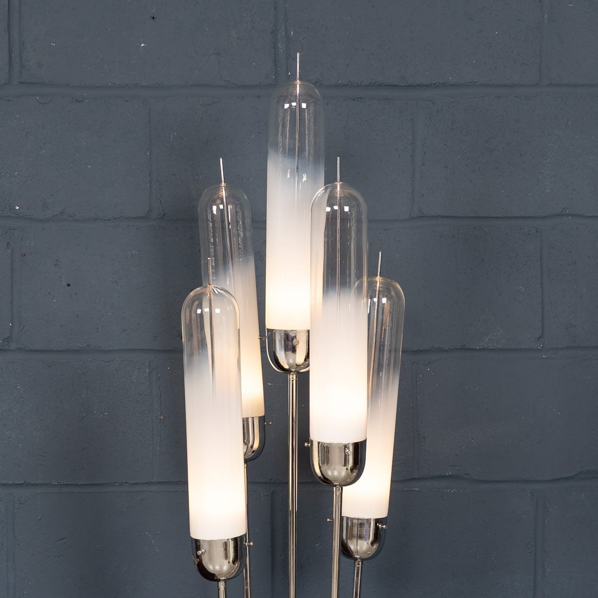 PUSHKINS.COM - B12002 - 20thC ITALIAN FIVE LIGHT MURANO GLASS LAMP BY CARLO NASON FOR MAZZEGA c.1970 - 06.jpg