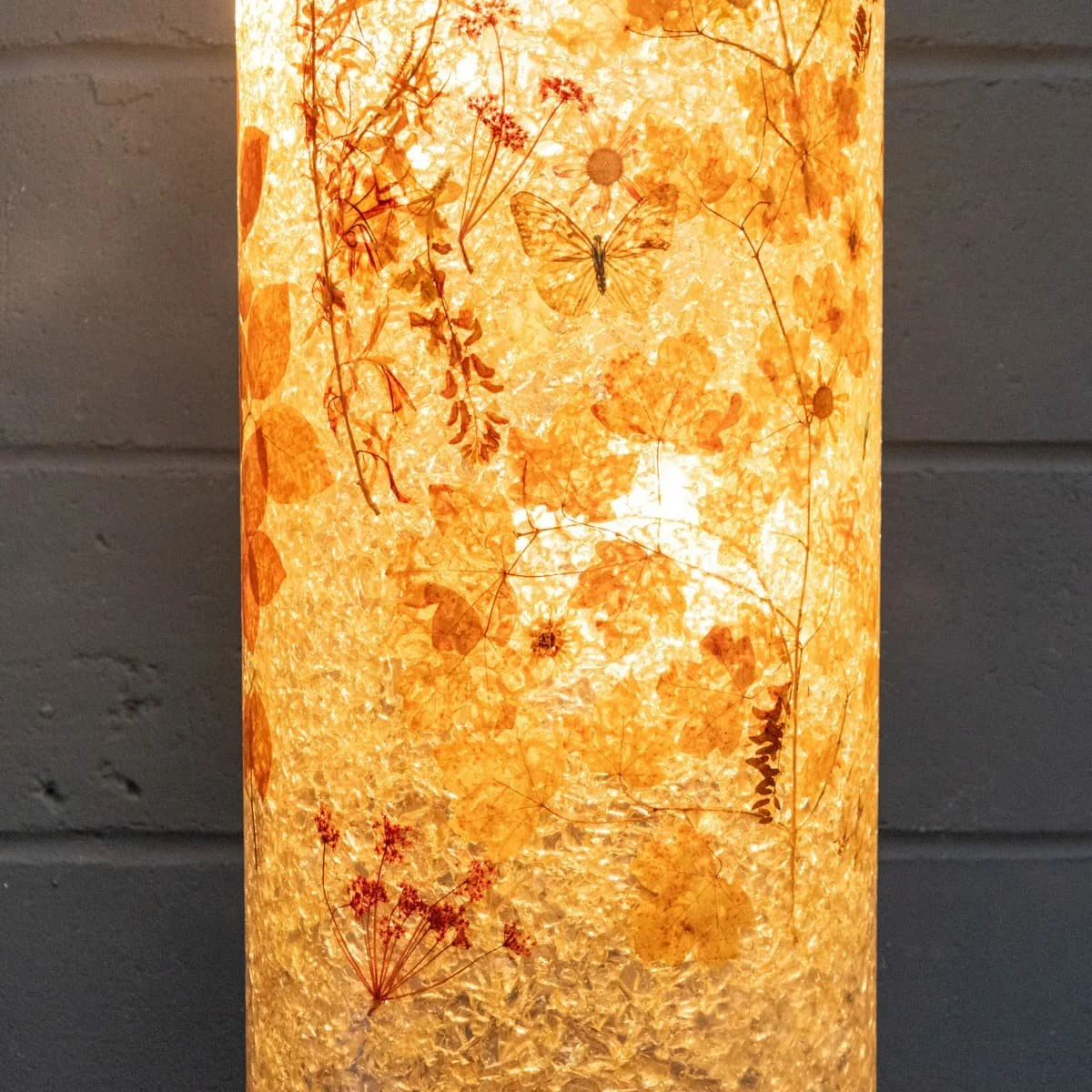 PUSHKINS.COM - B12363 - VINTAGE 20thC FRENCH ACCOLAY RESIN & BOTANICAL TABLE LAMP c.1970 - 18.jpg