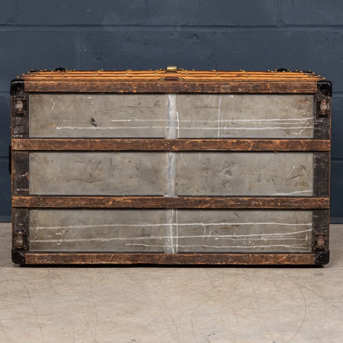 PUSHKIN'S - ANTIQUE 19thC LOUIS VUITTON TRUNK IN WOVEN CANVAS, FRANCE c.1890 - 8.jpg