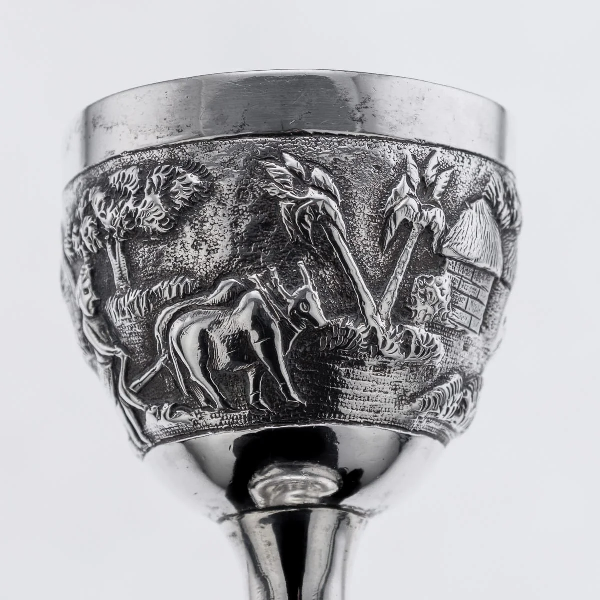 PUSHKINS.COM - A00121 - ANTIQUE 19thC INDIAN SOLID SILVER SPIRIT MEASURE, MADRAS c.1890 - 23.jpg