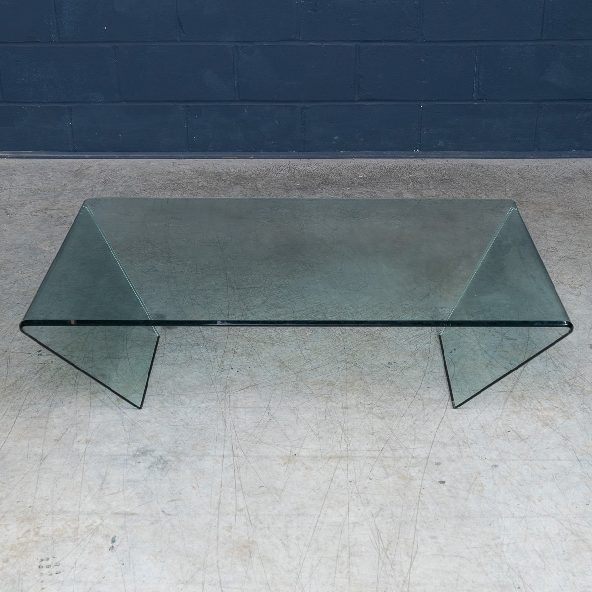 PUSHKINS.COM - B11292 - VINTAGE 20thC ITALIAN %22RUBINO%22 BENT GLASS COFFEE TABLE BY SO.VE.T. c.1990 - 03.jpg