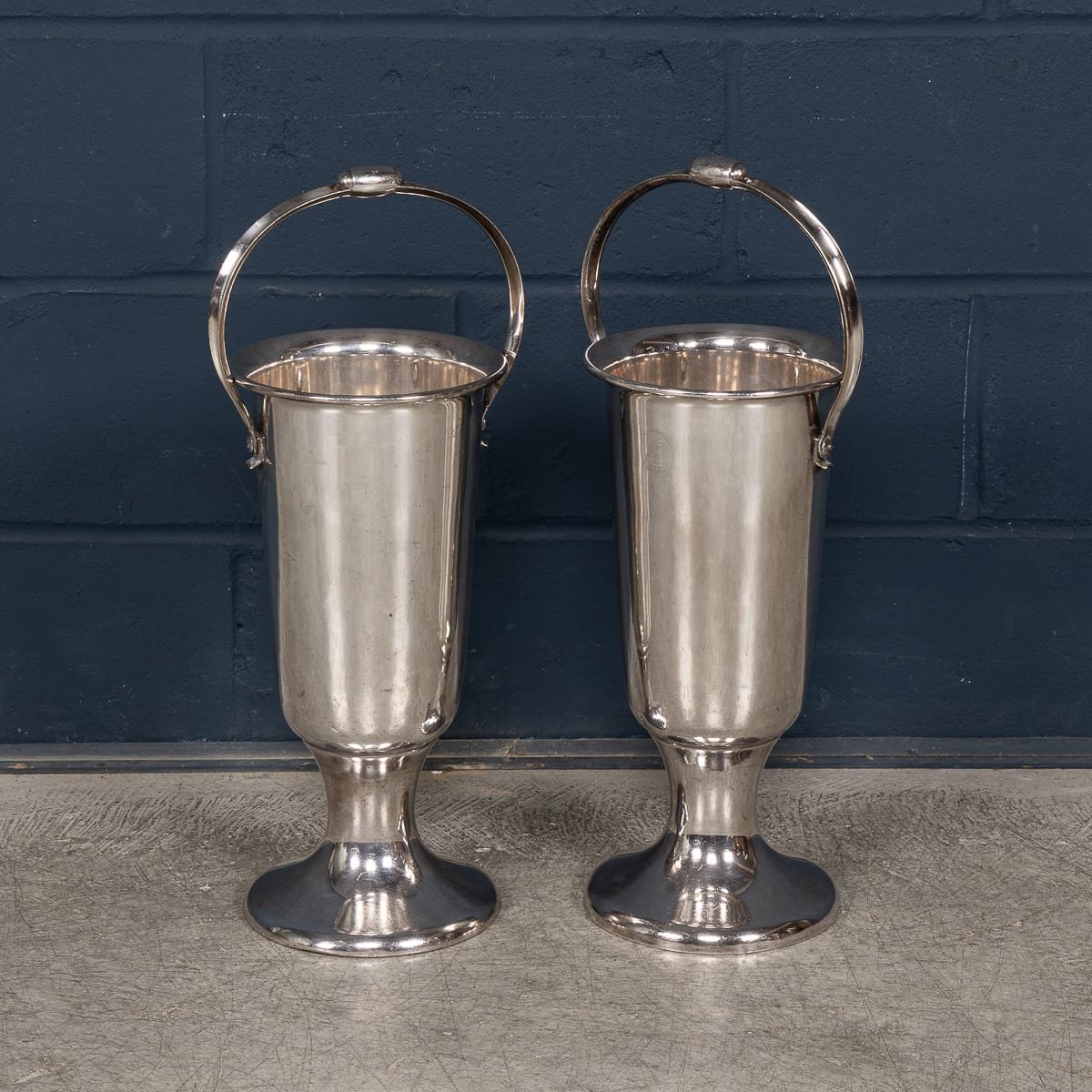 PUSHKINS.COM - B12000 - VINTAGE 20thC PAIR OF ENGLISH FLOOR STANDING SILVER PLATED WINE COOLERS - 03.jpg