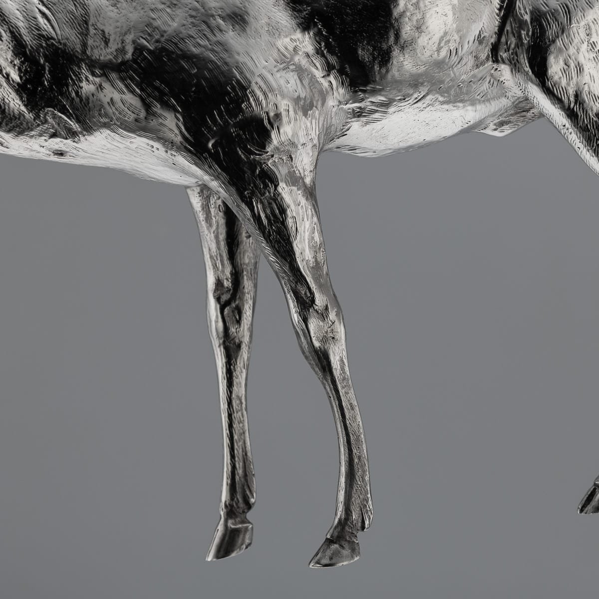 PUSHKINS.COM - C12285 - ANTIQUE 20thC GERMAN SOLID SILVER STATUES OF A REINDEER, HANAU c.1920 - 24.jpg